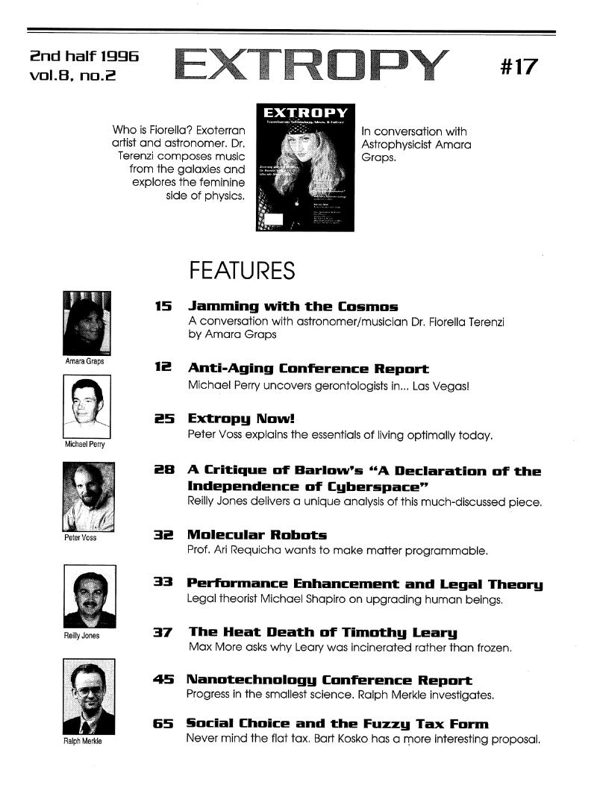 Extropy Issue 17 cover