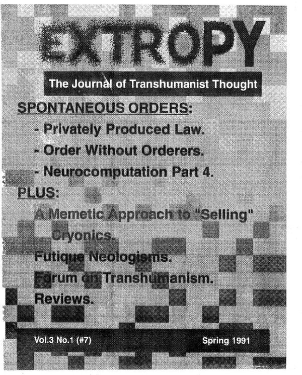 Extropy Issue 7 cover